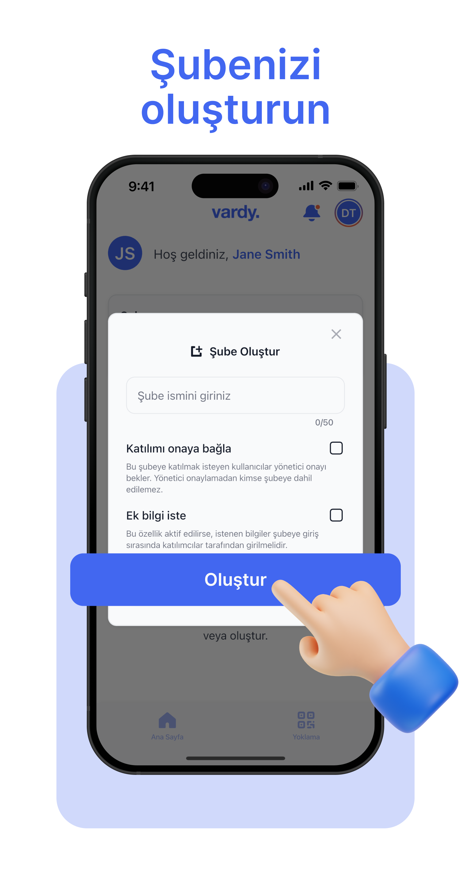 Şube Mesai Takip Programı