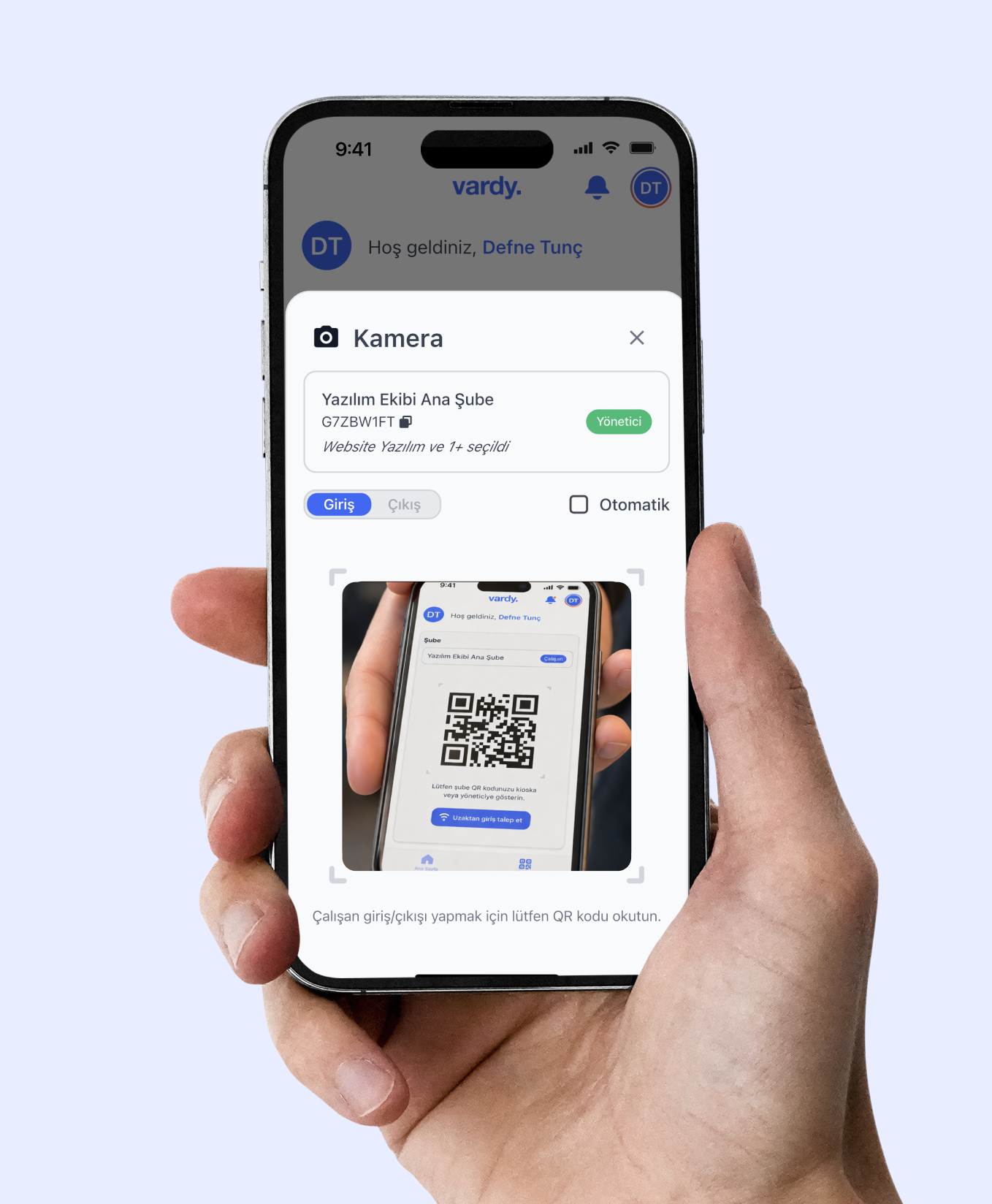 Personel Takip Sistemi Yetkilendirme