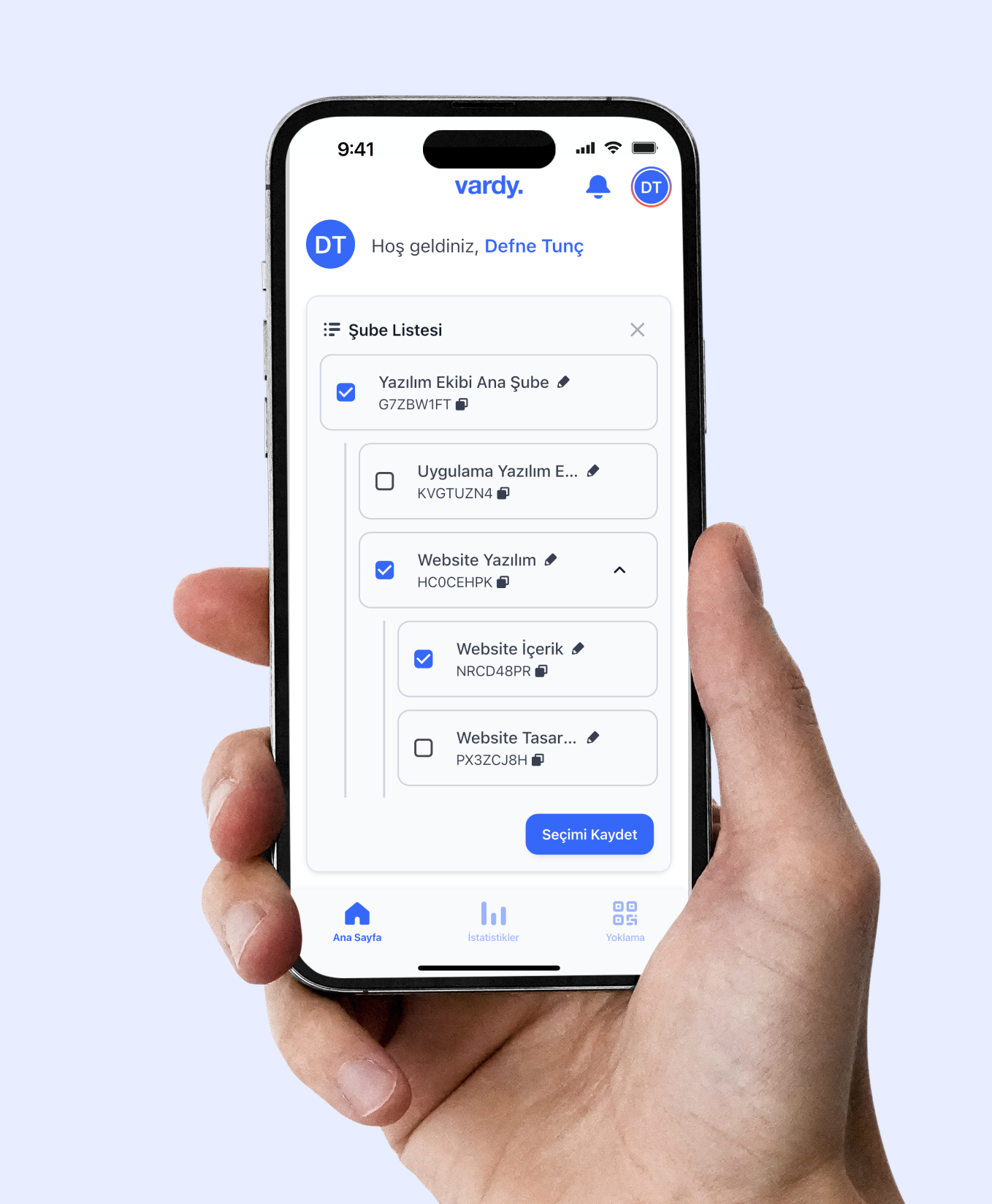 Çok Şubeli İşyeri Giriş Çıkış Takip Sistemi